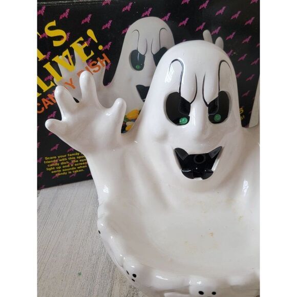 NCE Its alive! Ghost candy dish AS IS boo halloween home decor - Picture 3 of 10